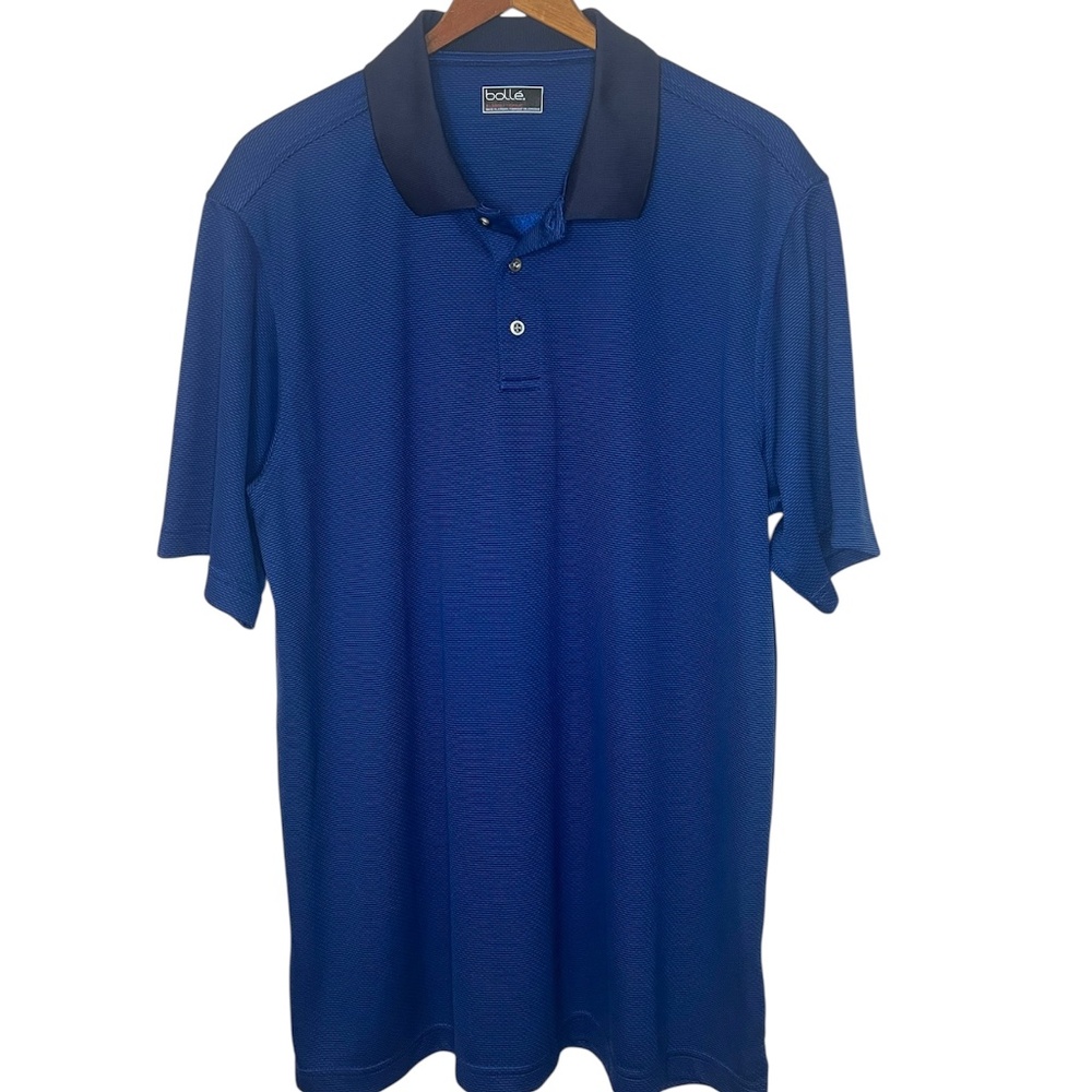 Bollé Men's Short Sleeve Performance Polo Shirt Dark Blue XL